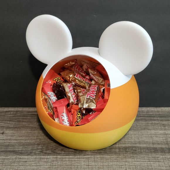 Other - PLA 3D Printed Mickey Mouse Candy Dish Bowl Candy Corn Halloween Decor